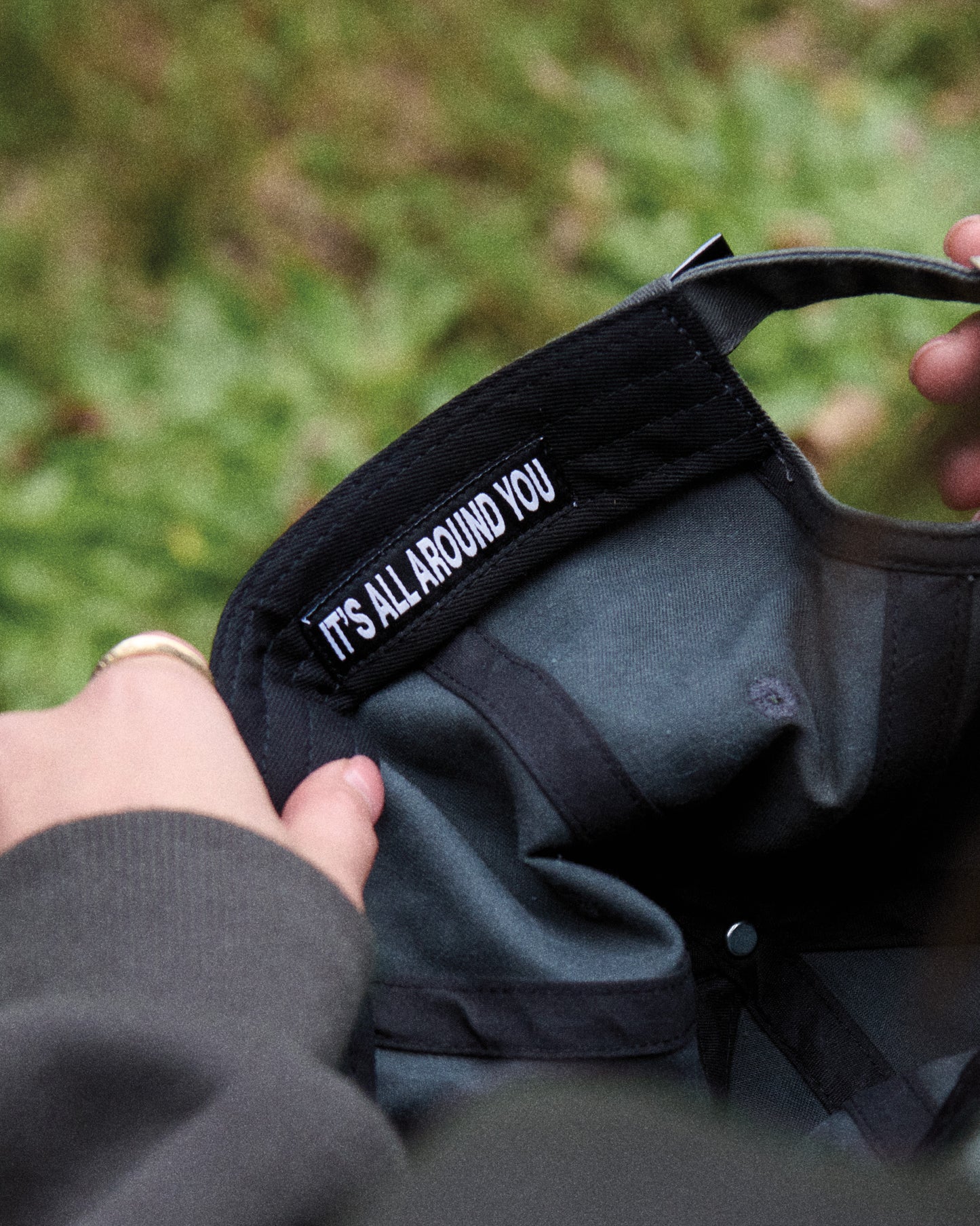 PC HAT WASHED BLACK