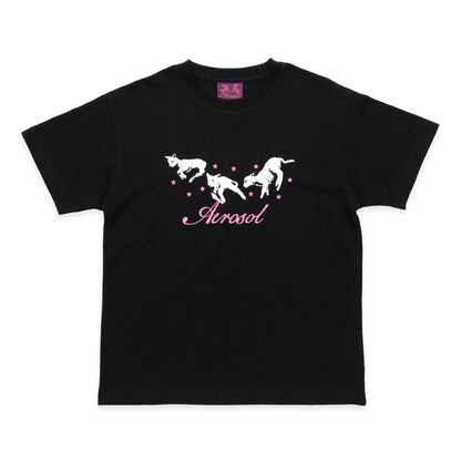 FROLIC TEE BLACK/PINK