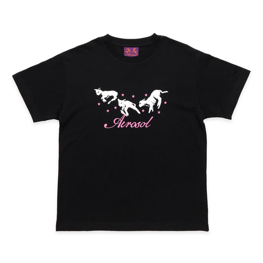 FROLIC TEE BLACK/PINK